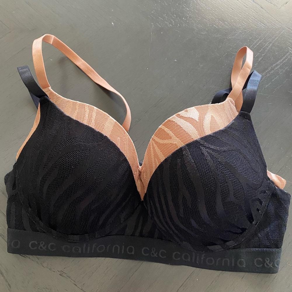 C&C California Black and Tan Bra BrandNew
